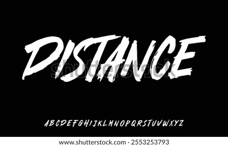  lettering in abstract scary letters. Vector set of alphabet letters and numbers written in blood and paint on black background. Horror font for headline, poster, label. Splash Alphabet