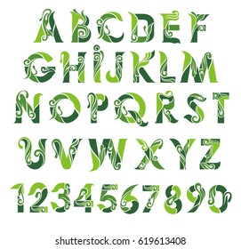 Lettering alphabet design