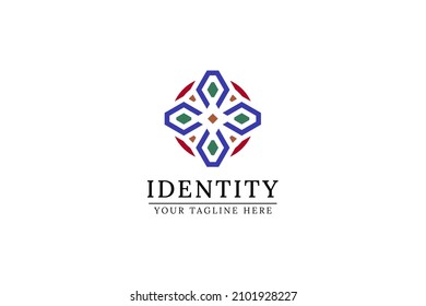 A lettering ambigram a maze labyrinth puzzel full color rainbow shape identity initial a logo. I offer a logo with a circle and maze abstract shape that has 4 letters A in it, with an attractive color
