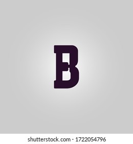 lettering B logo Icon, B logo icon design template elements, creative minimal B logo Icon