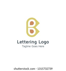 Lettering B Vector