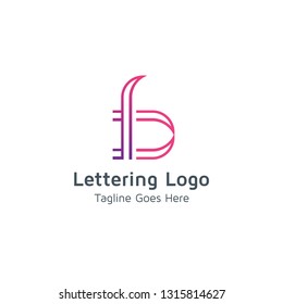 Lettering B Vector