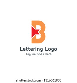 Letter B Arrow Logo Design Template Stock Vector (Royalty Free ...