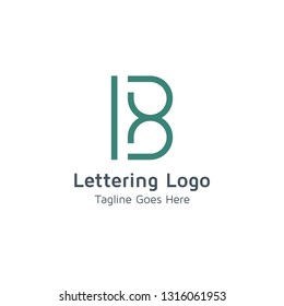 Lettering B Vector