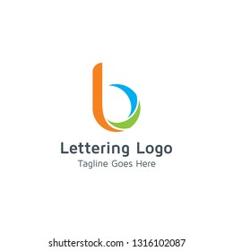 Lettering B Vector