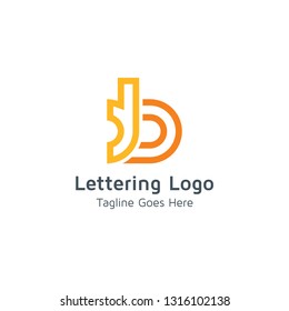 Lettering B Vector