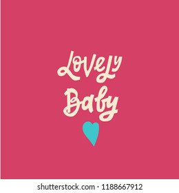 Lettering for babies clothes and nursery decorations (bags, posters, invitations, cards, pillows)