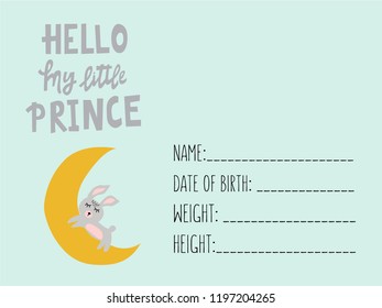 Lettering for babies clothes and nursery decorations (bags, posters, invitations, cards, pillows)