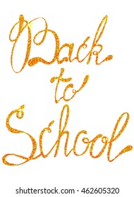 Lettering back to school september tinsels