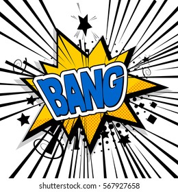 Lettering bang, boom, noise. Bubble icon speech phrase. Cartoon exclusive font label tag expression. Sounds vector illustration. Comics book balloon. Comic text sound effects.