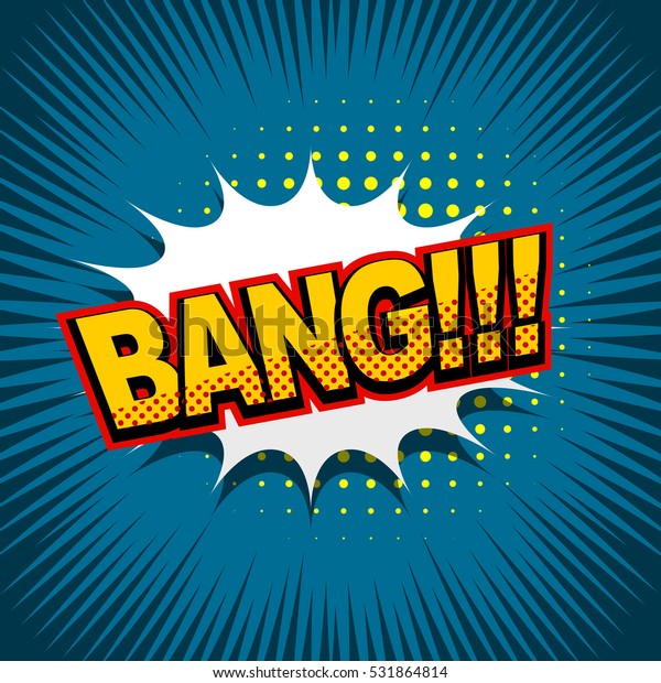 Lettering Bang Comic Text Sound Effects Stock Vector (Royalty Free ...