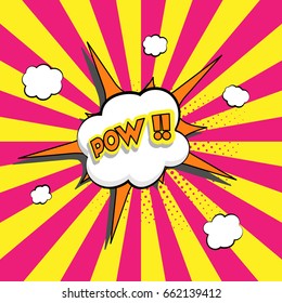 Lettering bang. Vector bubble icon speech phrase, cartoon exclusive font label tag expression, sounds illustration. Comics book balloon.