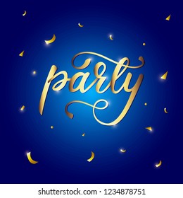 Baby Shower Moon Stars On Blue Stock Vector (Royalty Free) 612959666