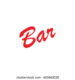 lettering bar vector