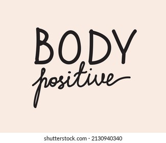 Leer con texto corporal es positivo. La ilustración del material vectorial está aislada. Cartas dibujadas a mano en mayúsculas. El tipo de letra negro como una cita motivadora para el diseño. Etiqueta de cuerpo positiva