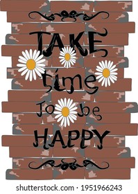 Lettering in the brick wall color background