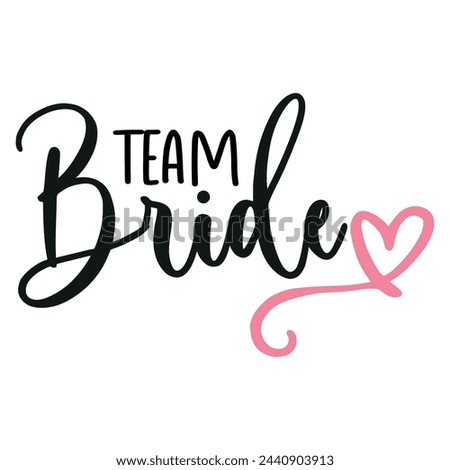 Lettering bride vector illustration on a white background
