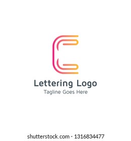 Lettering C Vector