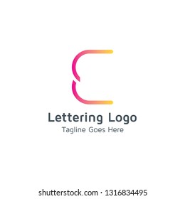 Lettering C Vector