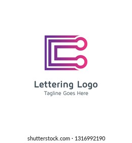 Lettering C Vector
