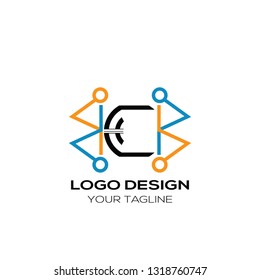
Lettering C Vector. Letter C Logo Design Vector Template