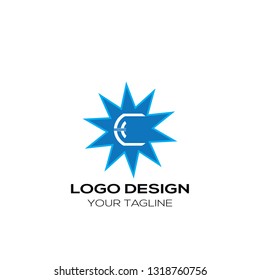 
Lettering C Vector. Letter C Logo Design Vector Template