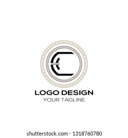 
Lettering C Vector. Letter C Logo Design Vector Template