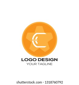 
Lettering C Vector. Letter C Logo Design Vector Template