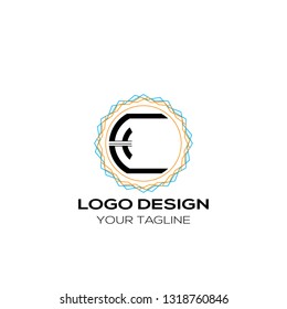 
Lettering C Vector. Letter C Logo Design Vector Template