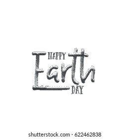 lettering and calligraphy halftone modern - Earth day to you. Sticker, stamp, logo - hand made