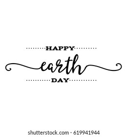 lettering and calligraphy modern - Earth day to you. Sticker, stamp, logo - hand made