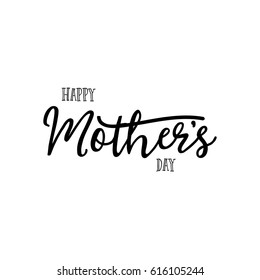 lettering and calligraphy modern - Mother's day. Sticker, stamp, logo - hand mademodern