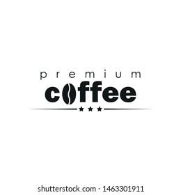 Lettering coffee. Simple vector illustration.