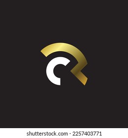 Lettering Combine Monogram Luxury Logo Letter RC CR