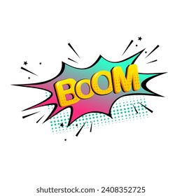 Leer ilustración del logotipo de la estrella de la explosión de historietas