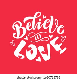 Lettering composition in modern style. Calligraphyc concept. Vintage typography for print or poster. Vector illustration.