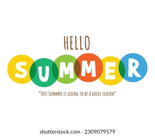 Lettering composition of Summer Vacation stock illustration