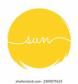 Lettering composition of Summer Vacation stock illustration