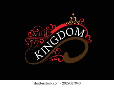 lettering custom from the word kingdom