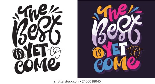 Lettering cute print postcard. T-shirt design, mug print, lettering art poster, fashion sticker.