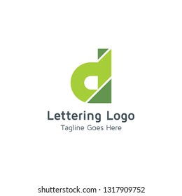 Lettering D Vector