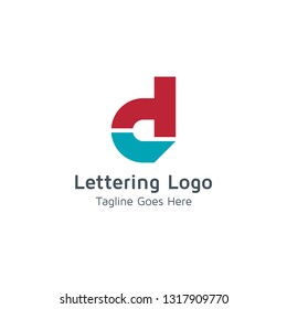 Lettering D Vector