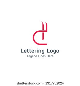 Lettering D Vector