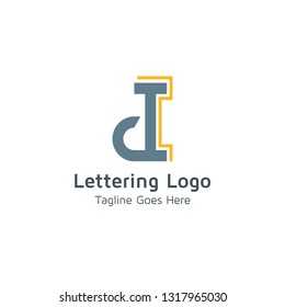 Lettering D Vector