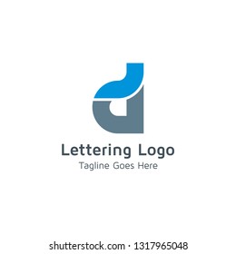 Lettering D Vector