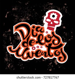 Lettering Dia de los muertos posters, cards and invitations