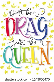 lettering dragqueen stars