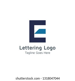 Lettering E Vector