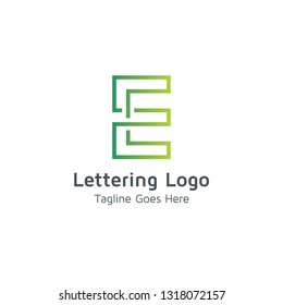 Lettering E Vector