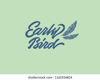 Lettering early bird